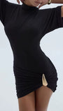Serena Ruched T-Shirt Mini Dress - Fashion Pov