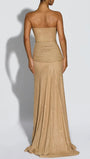 Serena Sparkle Draped Evening Gown - Fashion Pov
