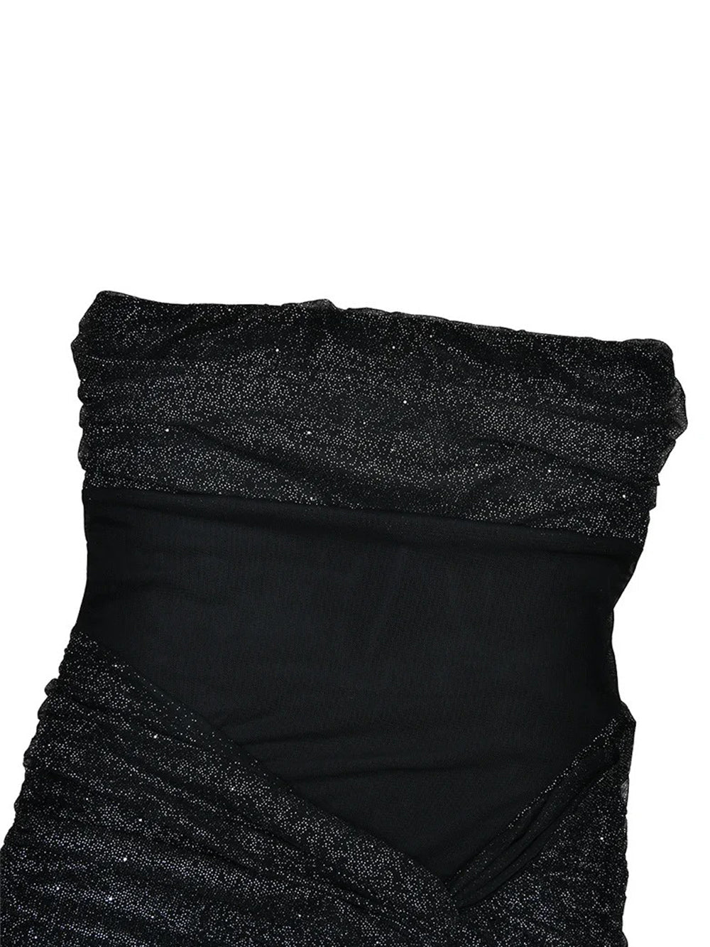 Serena Sparkle Draped Evening Gown - Fashion Pov