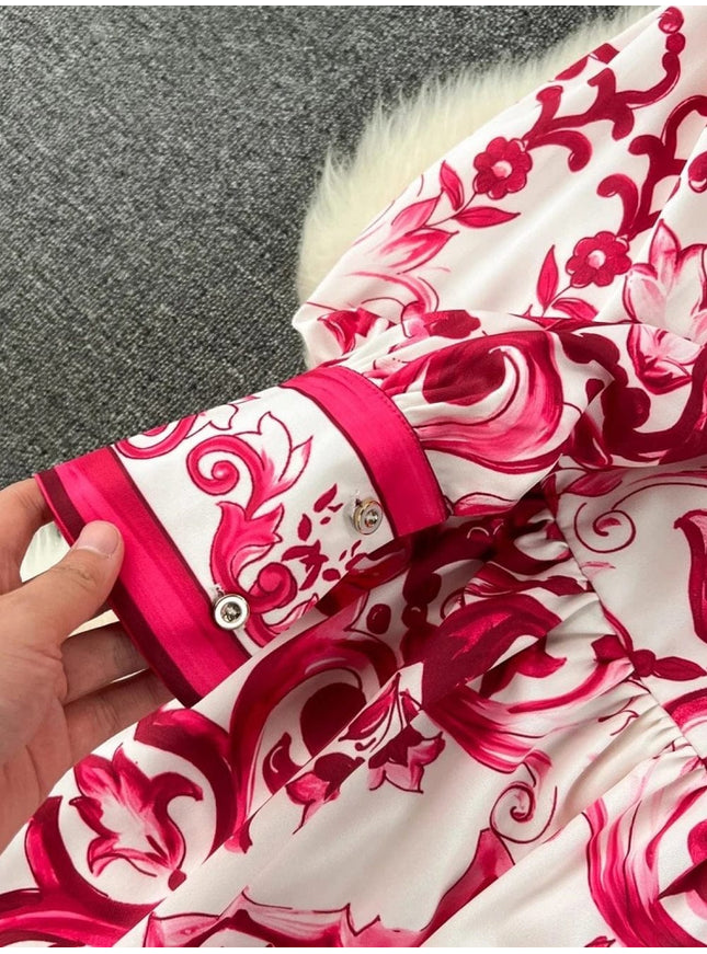 Serenity Single Breasted Belt Maxi Dress - Fashion Pov