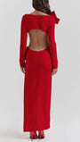 Sienna Bow Backless Maxi Dress - Fashion Pov