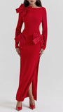 Sienna Bow Backless Maxi Dress - Fashion Pov