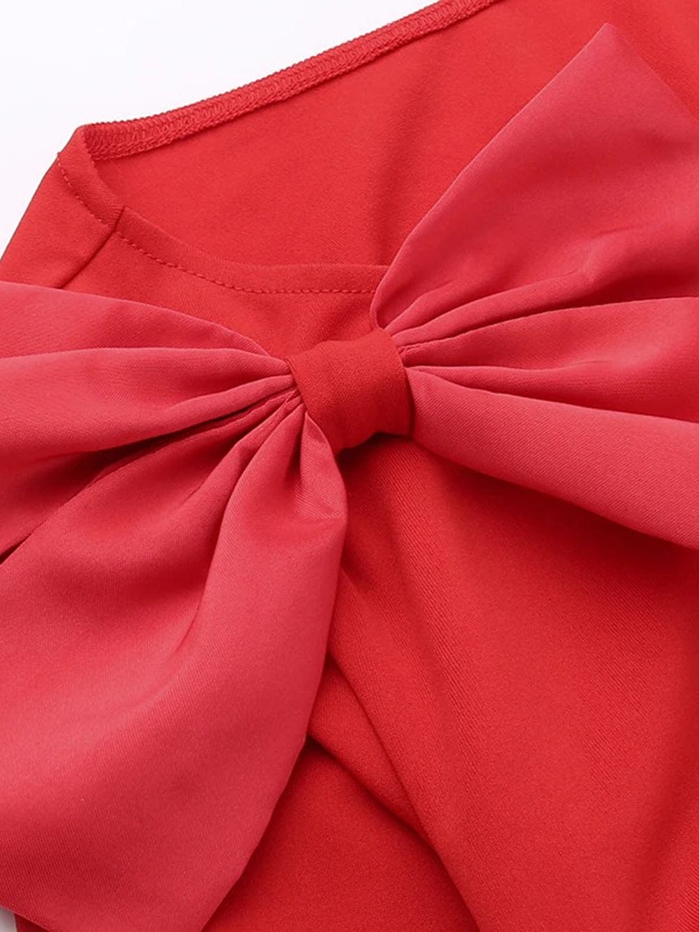 Sienna Bow Backless Maxi Dress Red / S Sienna Bow Backless Maxi Dress Red / S