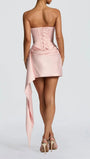 Sienna Draped Strapless Mini Dress - Fashion Pov