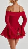 Sienna Off - Shoulder Flare Mini Dress - Fashion Pov