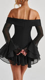 Sienna Off - Shoulder Flare Mini Dress - Fashion Pov
