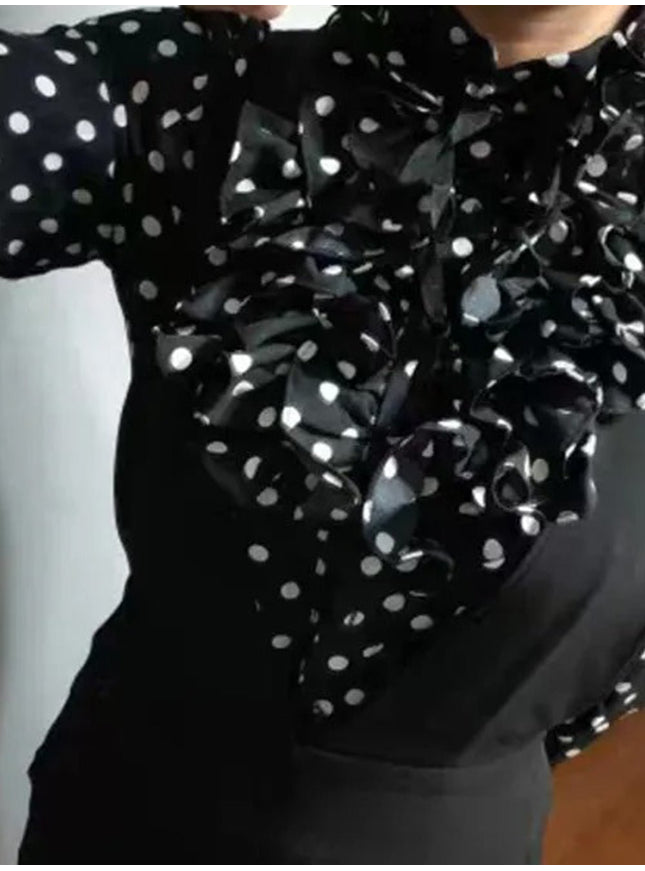 Sienna Ruffles Bodysuit Shirt - Fashion Pov