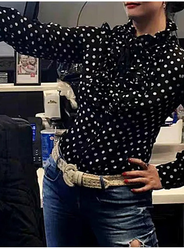 Sienna Ruffles Bodysuit Shirt - Fashion Pov