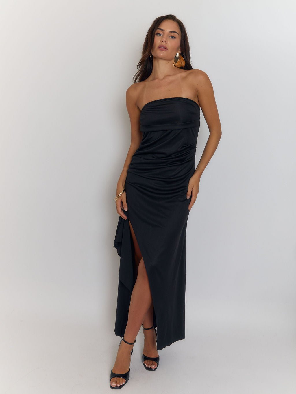 Sienna Strapless Backless Maxi Dress - Fashion Pov