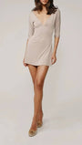 Sienna Wrap V - Neck Mini Dress - Fashion Pov
