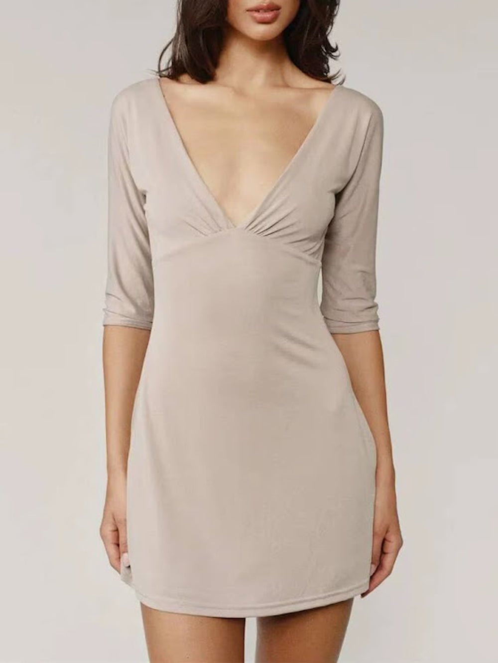 Sienna Wrap V - Neck Mini Dress - Fashion Pov
