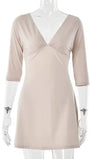 Sienna Wrap V - Neck Mini Dress - Fashion Pov