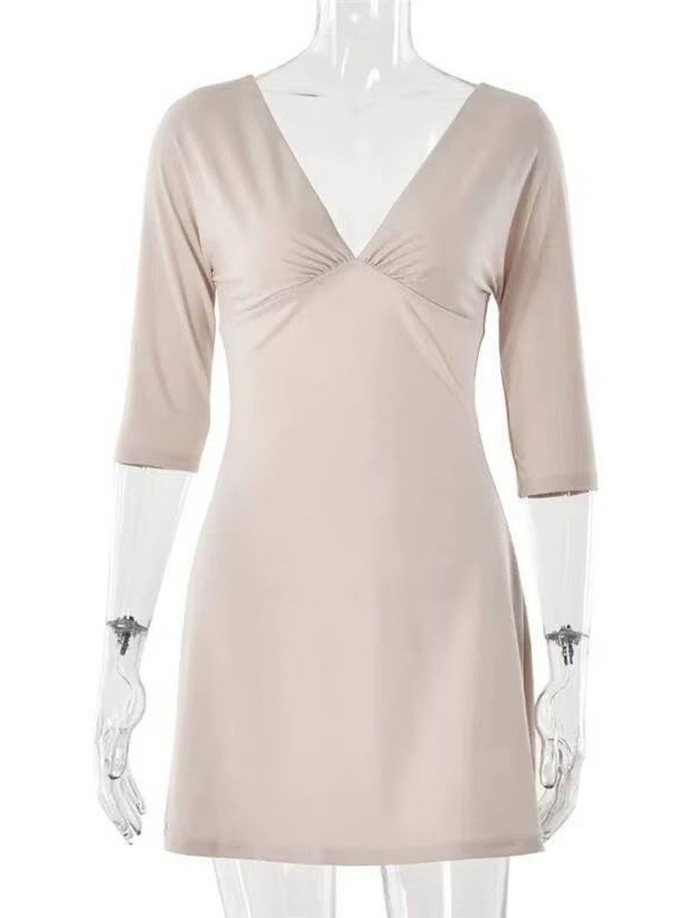 Sienna Wrap V - Neck Mini Dress - Fashion Pov