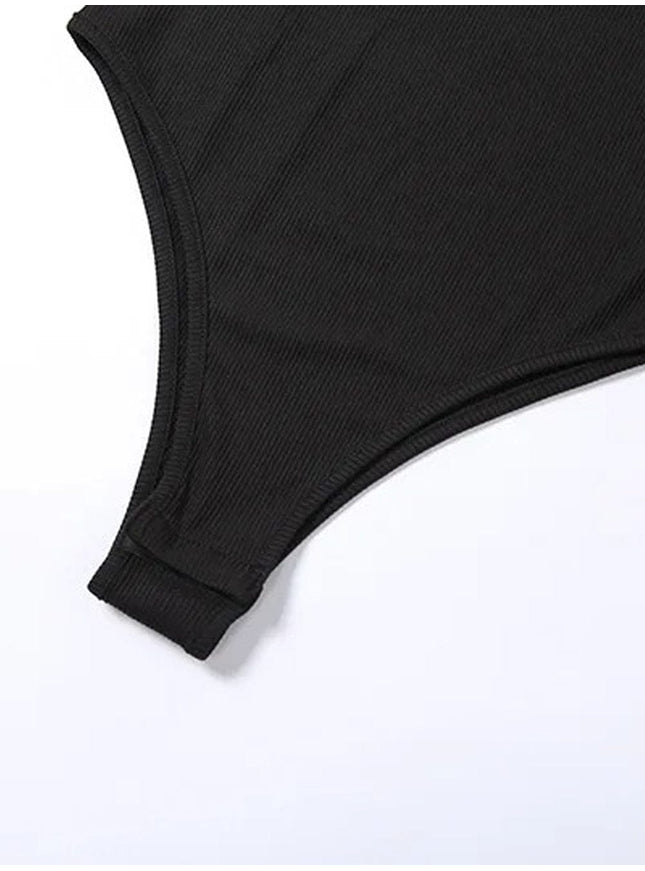 Skylar One Shoulder Kintted Bodysuit - Fashion Pov