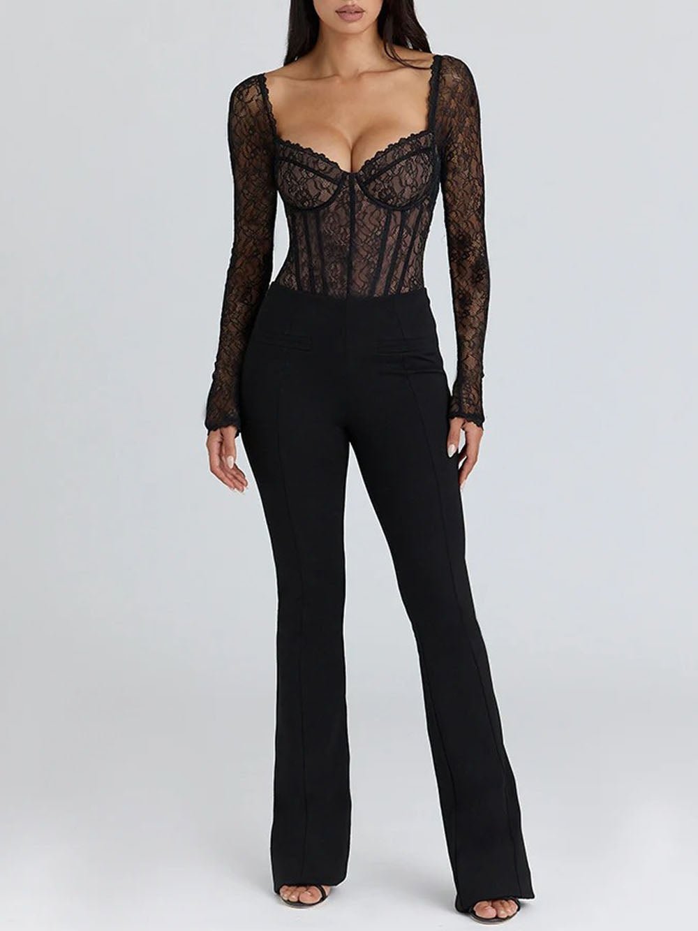 Sofia Lace Backless Bodysuit - Fashion Pov