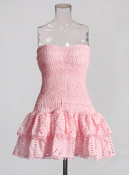 Sophia Sleeveless Spliced Ruffles Mini Dress - Fashion Pov