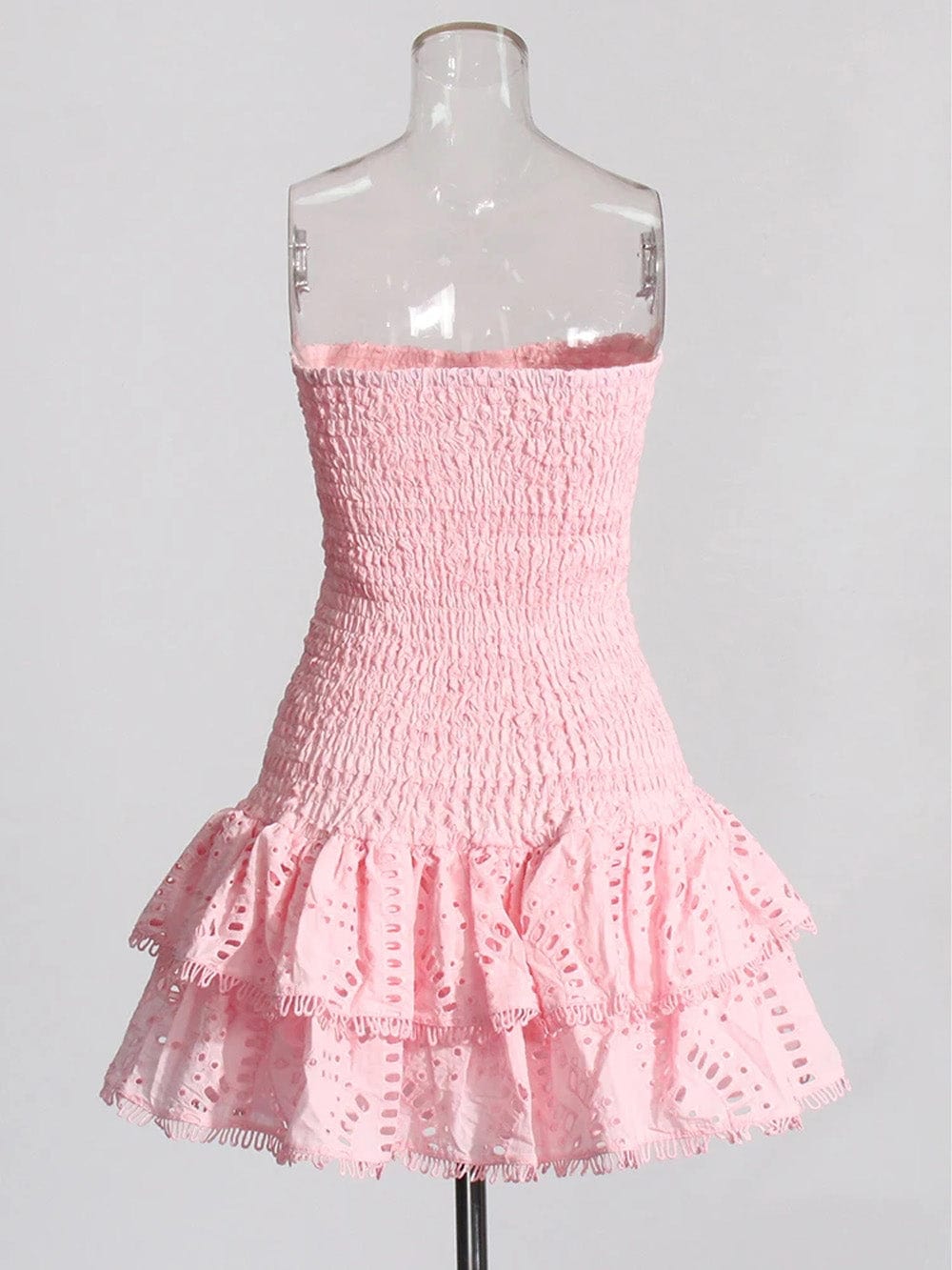 Sophia Sleeveless Spliced Ruffles Mini Dress - Fashion Pov