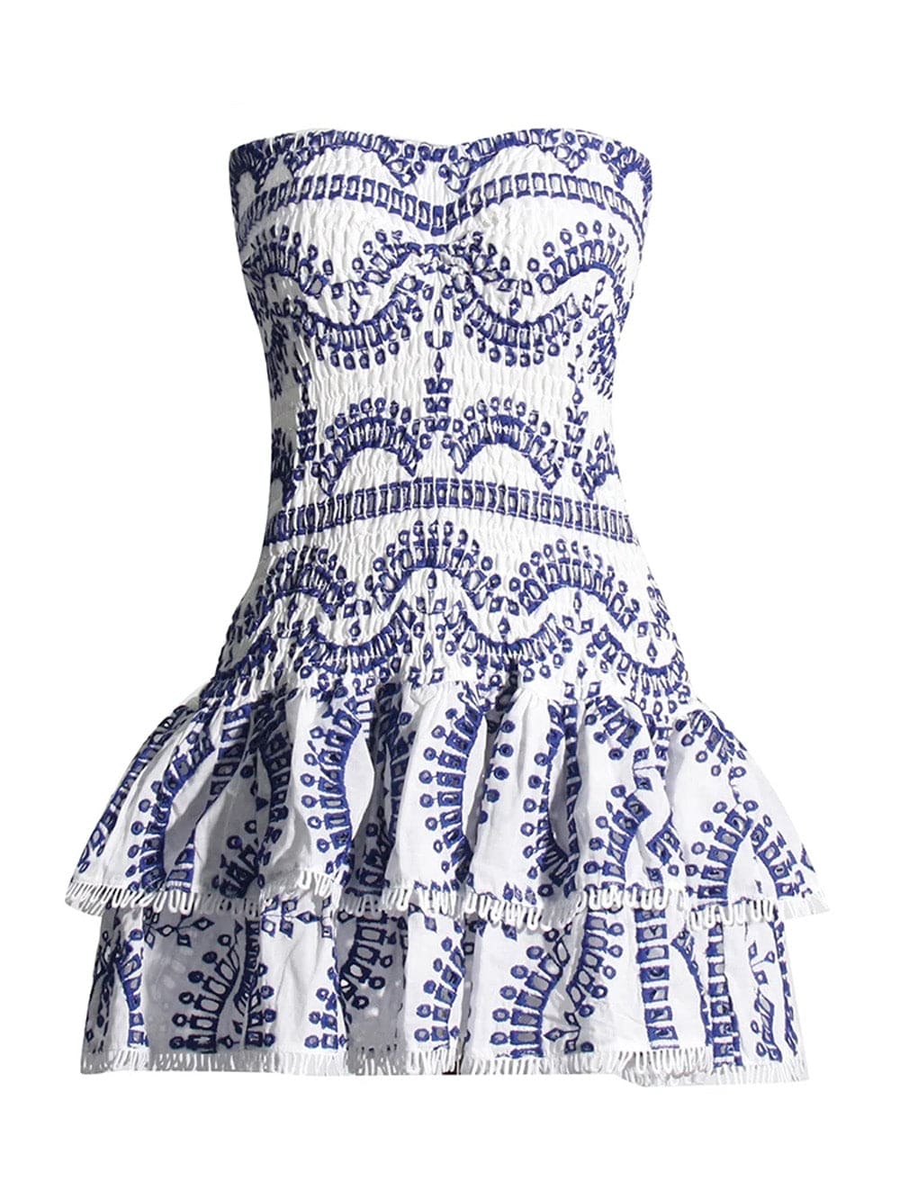 Sophia Sleeveless Spliced Ruffles Mini Dress - Fashion Pov