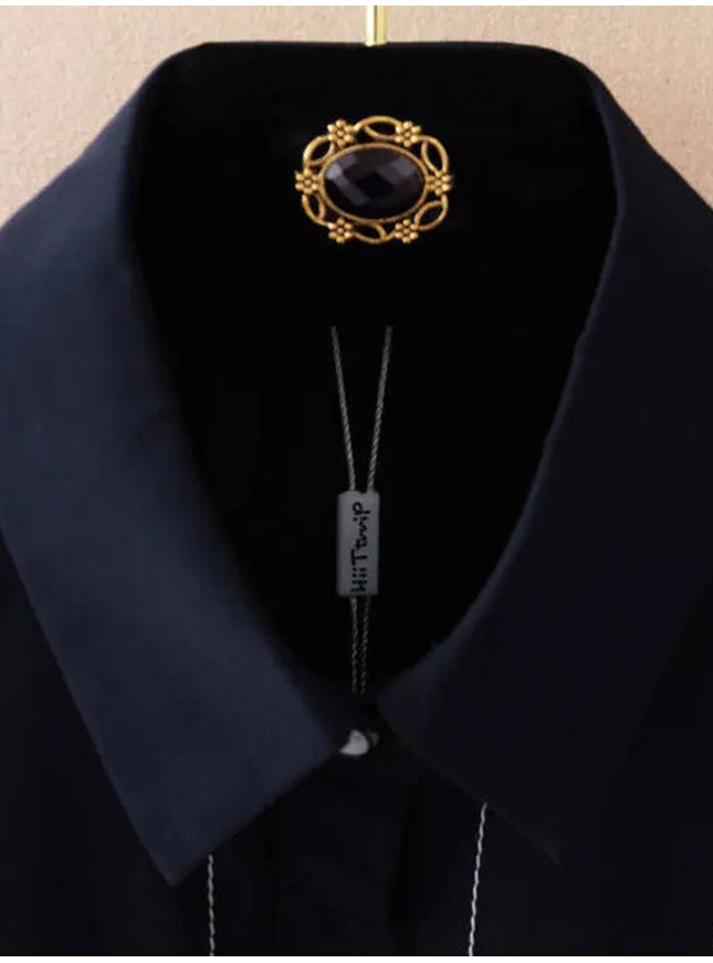 Stephanie Bodysuit Chiffon Shirt - Fashion Pov
