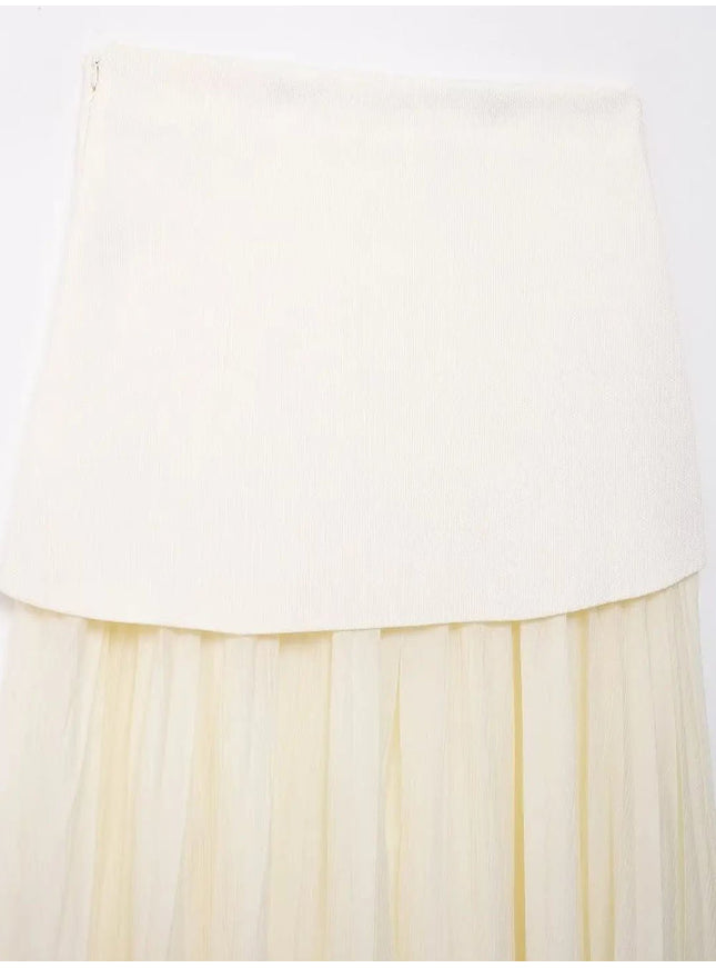 Summer Sleeveless Top & Skirt Set - Fashion Pov