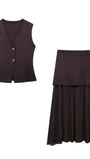 Summer Sleeveless Top & Skirt Set - Fashion Pov