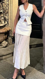 Summer Sleeveless Top & Skirt Set - Fashion Pov