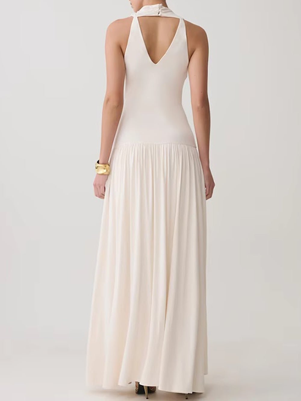 Talia Drop Waist Maxi Dress - Fashion Pov