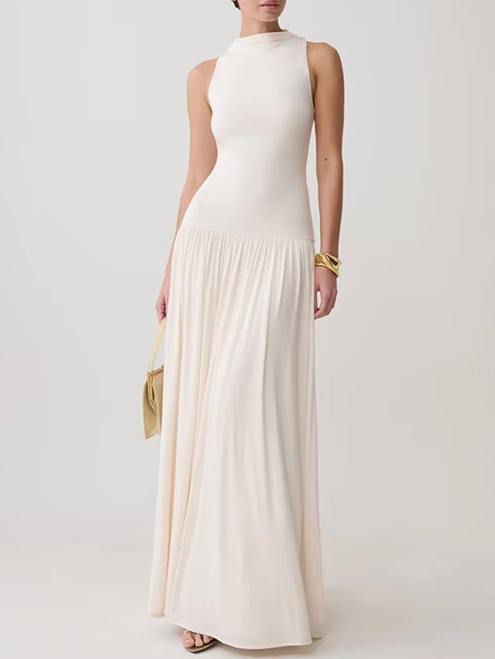 Talia Drop Waist Maxi Dress - Fashion Pov