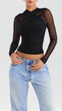 Talia Sheer Mesh Top - Fashion Pov