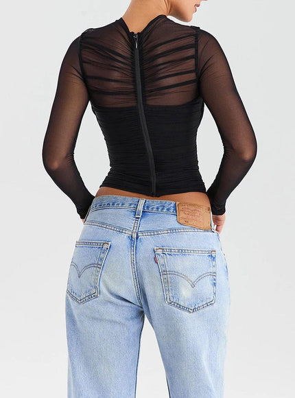 Talia Sheer Mesh Top - Fashion Pov