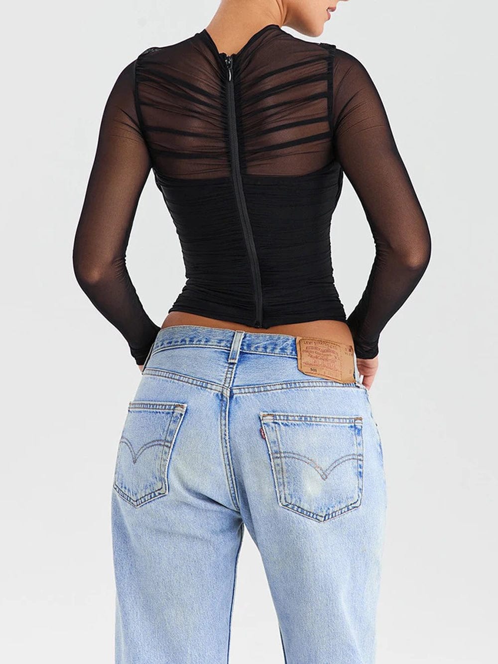 Sheer Mesh Talia Sheer Mesh Top – Fashion Pov