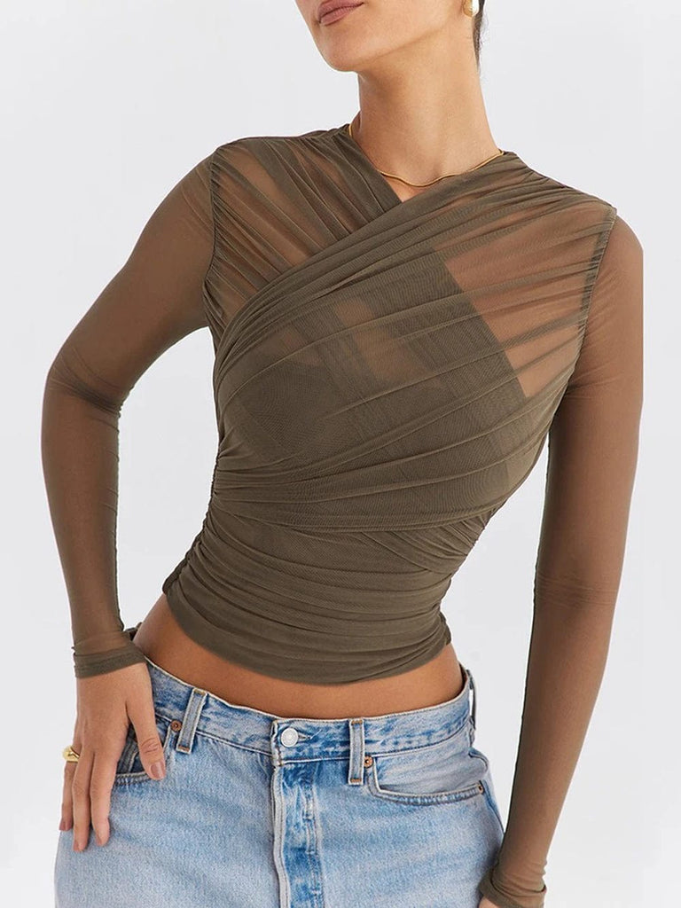 Sheer Mesh Talia Sheer Mesh Top – Fashion Pov