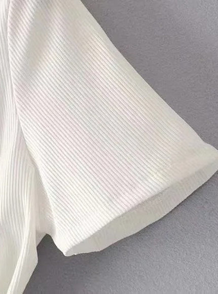 Tara Short Sleeve Bodycon Top - Fashion Pov