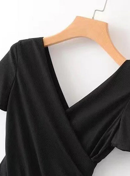 Tara Short Sleeve Bodycon Top - Fashion Pov