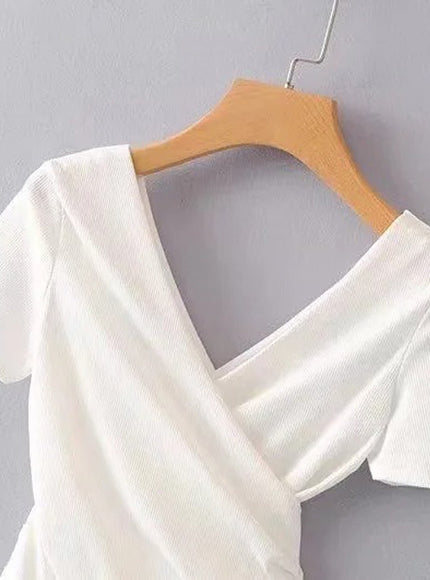 Tara Short Sleeve Bodycon Top - Fashion Pov