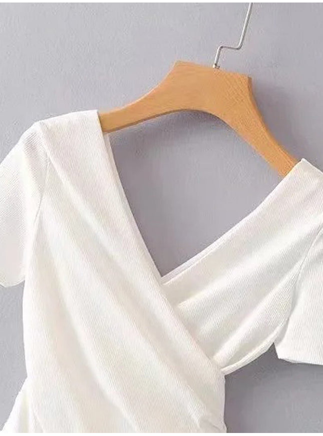 Tara Short Sleeve Bodycon Top - Fashion Pov