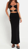 Tayla Hollow Out Bodycon Maxi Dress - Fashion Pov