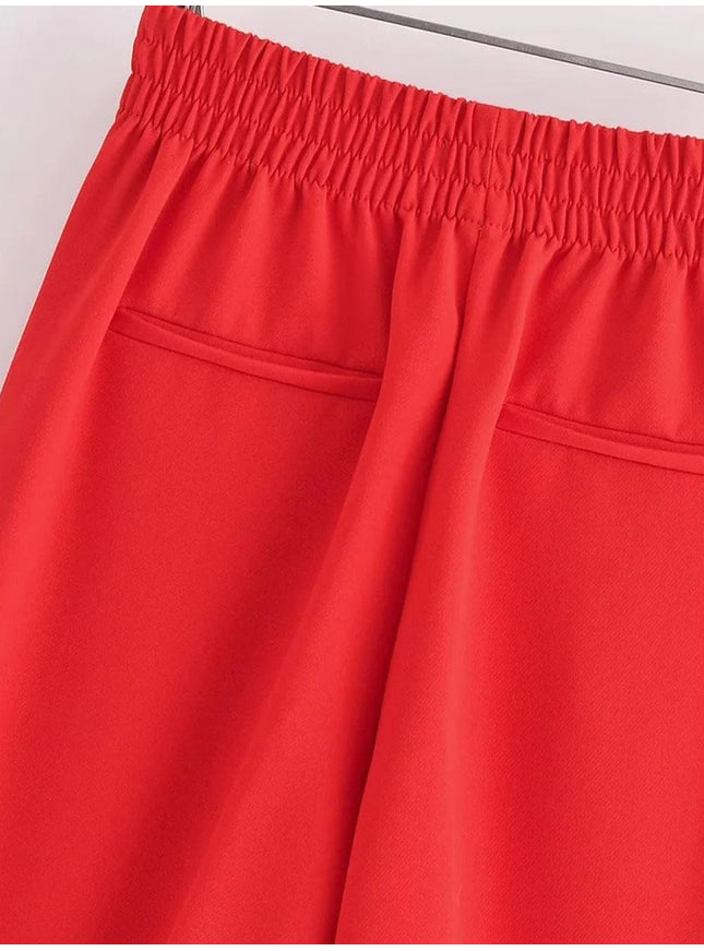 Tessa Metallic Button Ankle Pant - Fashion Pov