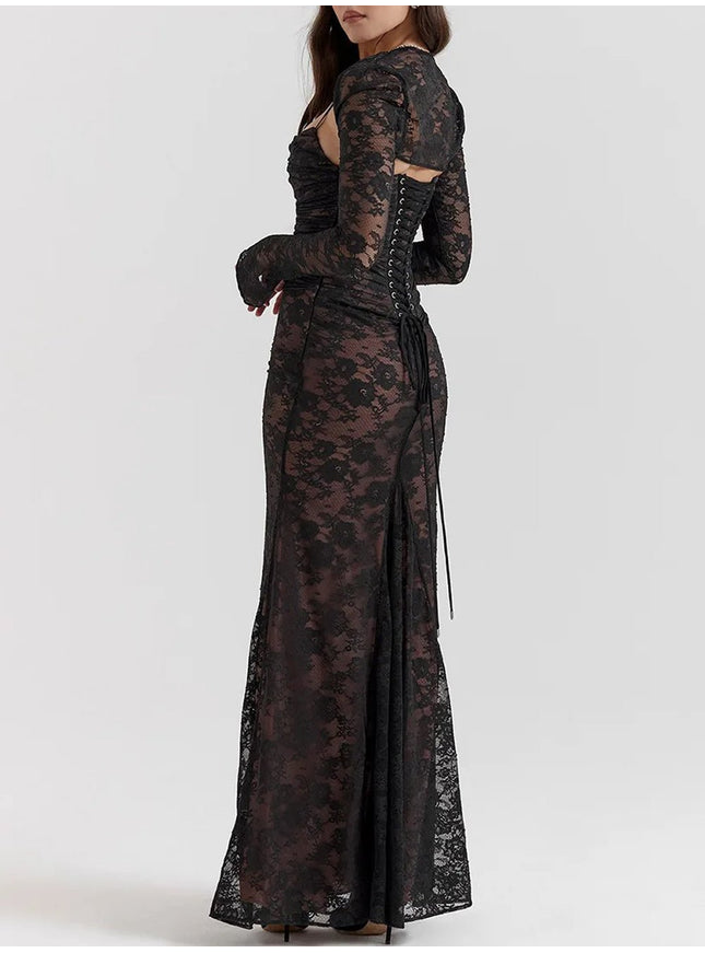 Thea Long Sleeve Maxi Dress - Fashion Pov