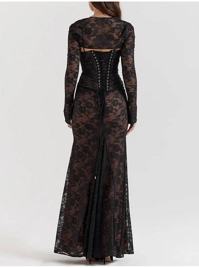 Thea Long Sleeve Maxi Dress - Fashion Pov