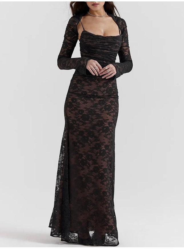 Thea Long Sleeve Maxi Dress - Fashion Pov