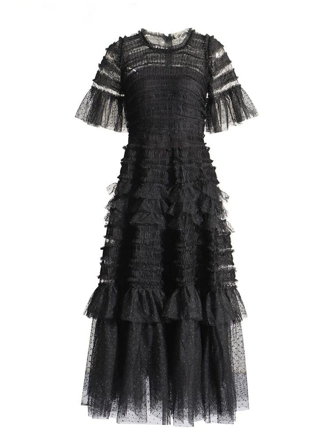 Valencia Fold Chic Midi Dress - Fashion Pov