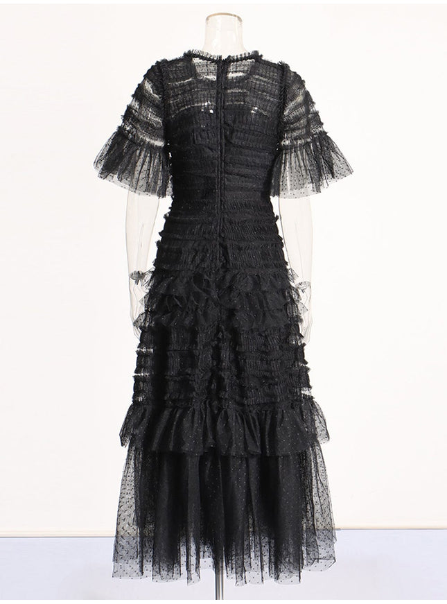 Valencia Fold Chic Midi Dress - Fashion Pov