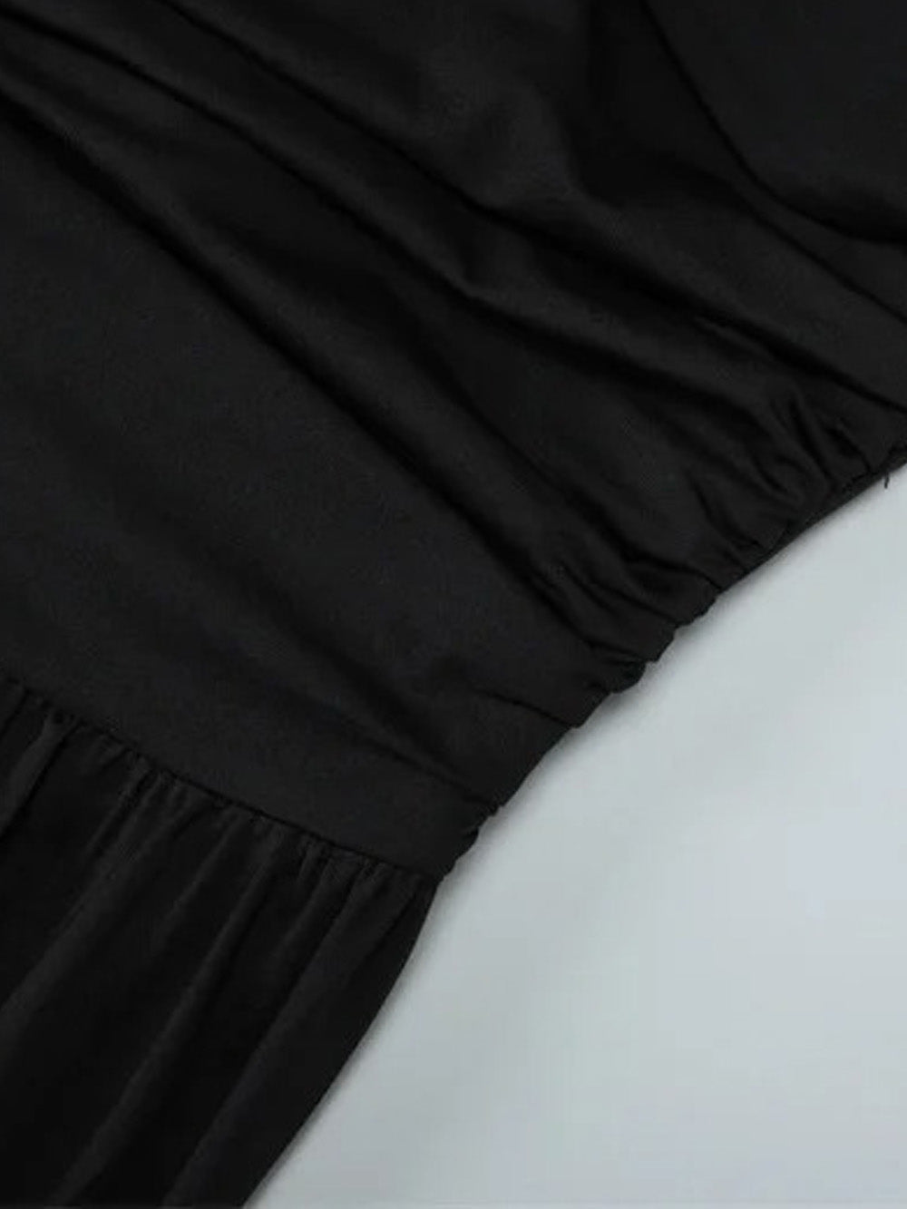 Valencia One - Shoulder Pleated Maxi Dress - Fashion Pov