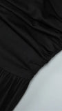 Valencia One - Shoulder Pleated Maxi Dress - Fashion Pov