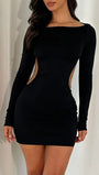 Valeria Backless Bow Mini Dress - Fashion Pov