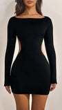 Valeria Backless Bow Mini Dress - Fashion Pov