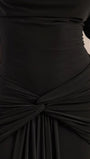 Valeria Draped V-Neck Maxi Dress - Fashion Pov