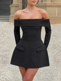 Valerie Off Shoulder Mini Dress - Fashion Pov