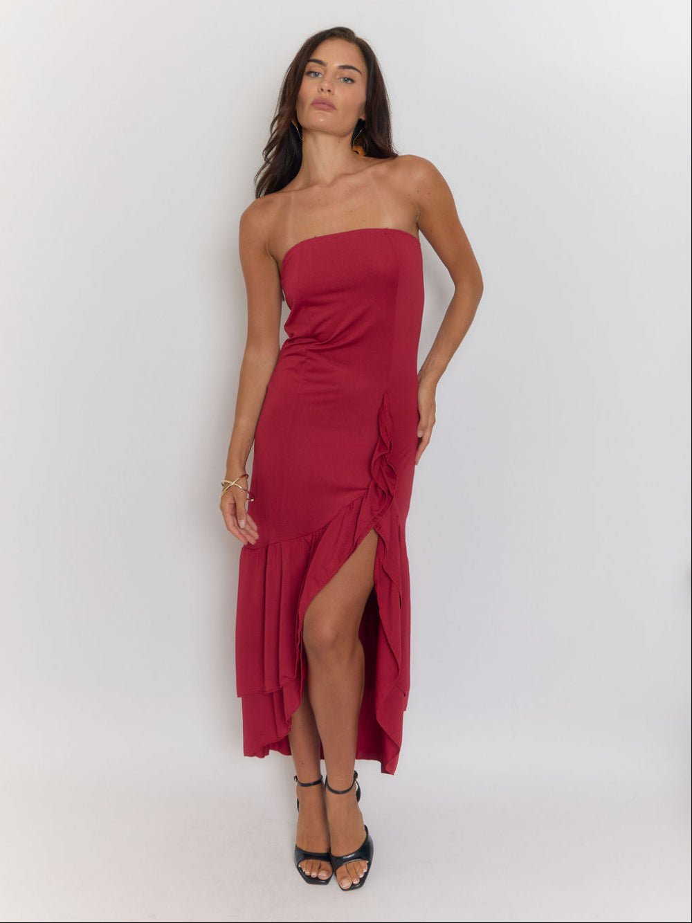 Vera Backless Split Maxi Dress - Fashion Pov